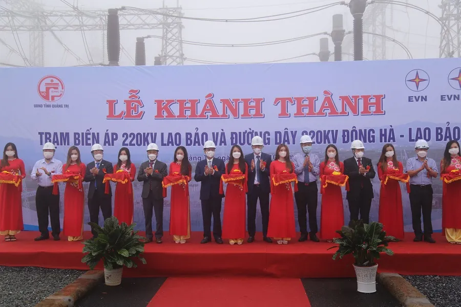 Khánh thành dự án trạm biến áp 220kV Lao Bảo và đường dây 220kV Đông Hà - Lao Bảo ảnh 1 Khánh thành dự án trạm biến áp 220kV Lao Bảo và đường dây 220kV Đông Hà - Lao Bảo ảnh 1
