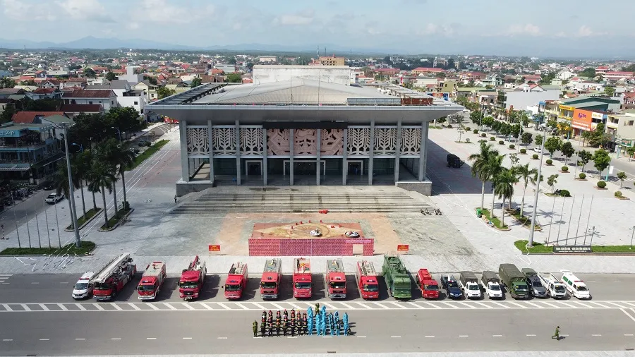 Quảng Trị thực tập chữa cháy và cứu nạn, cứu hộ tại khu cách ly tập trung  ảnh 11