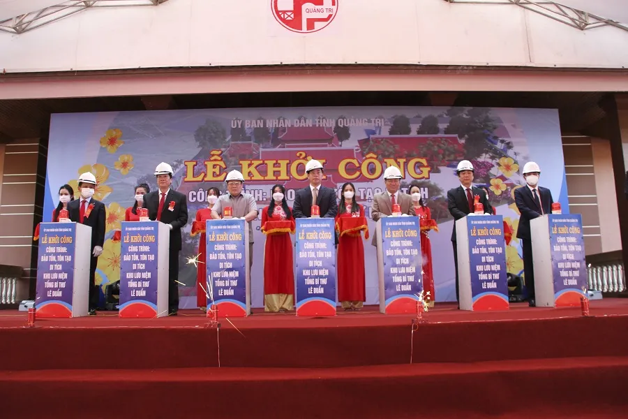 Khởi công tôn tạo, nâng cấp Khu lưu niệm Tổng Bí thư Lê Duẩn ảnh 1