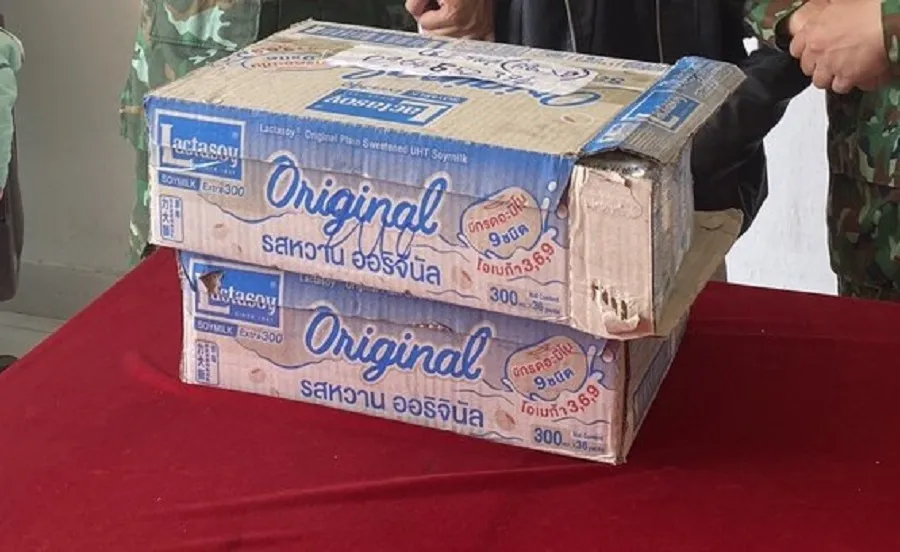 Lượng lớn ma túy được cất giấu trong thùng carton Lượng lớn ma túy được cất giấu trong thùng carton