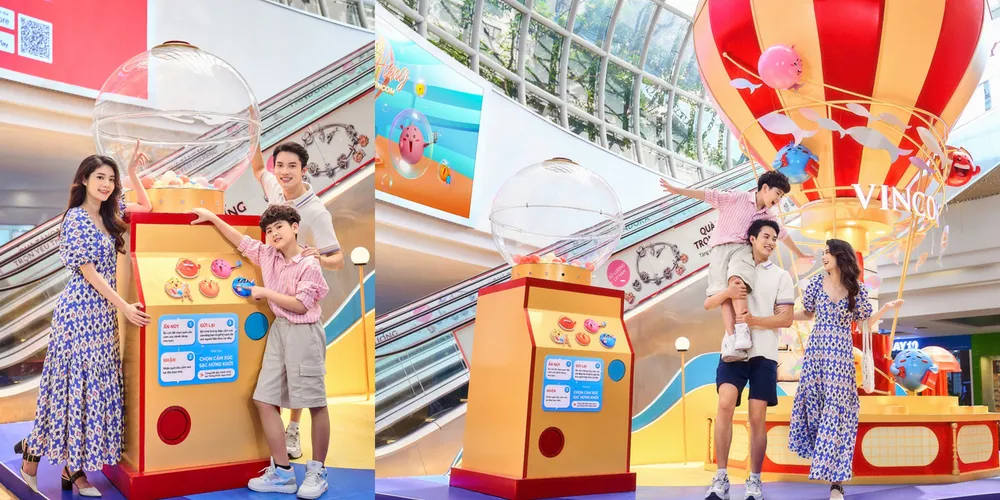 Trải nghiệm booth “Chọn cảm xúc - Sạc cảm hứng” chỉ có tại Vincom