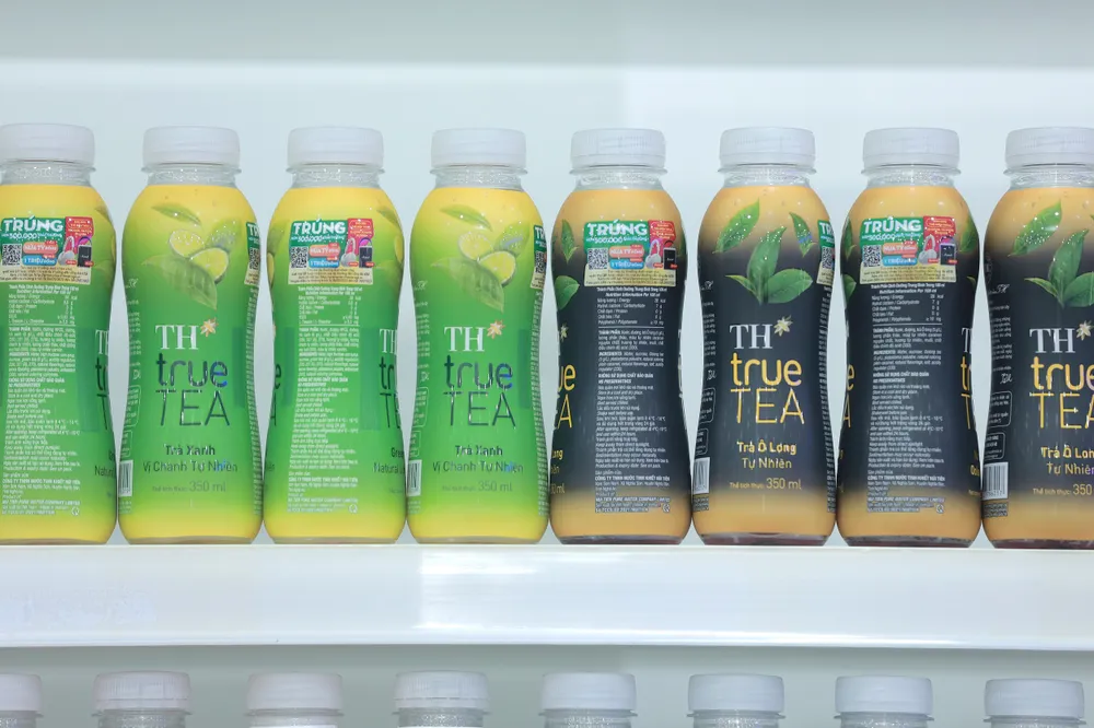 Trà xanh tự nhiên và trà Ô long tự nhiên TH true TEA Trà xanh tự nhiên và trà Ô long tự nhiên TH true TEA