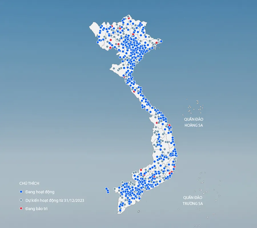 Hạ tầng trạm sạc của VinFast phủ khắp 63 tỉnh thành. Hạ tầng trạm sạc của VinFast phủ khắp 63 tỉnh thành.