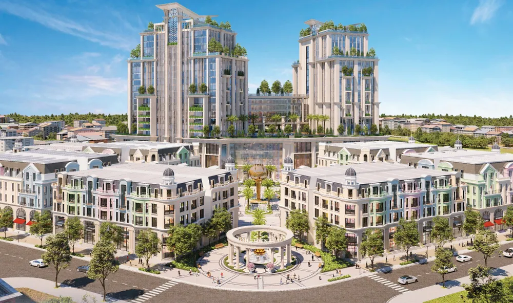 Phối cảnh dự án khu phức hợp nhà ở kết hợp thương mại tại An Giang Phối cảnh dự án khu phức hợp nhà ở kết hợp thương mại tại An Giang