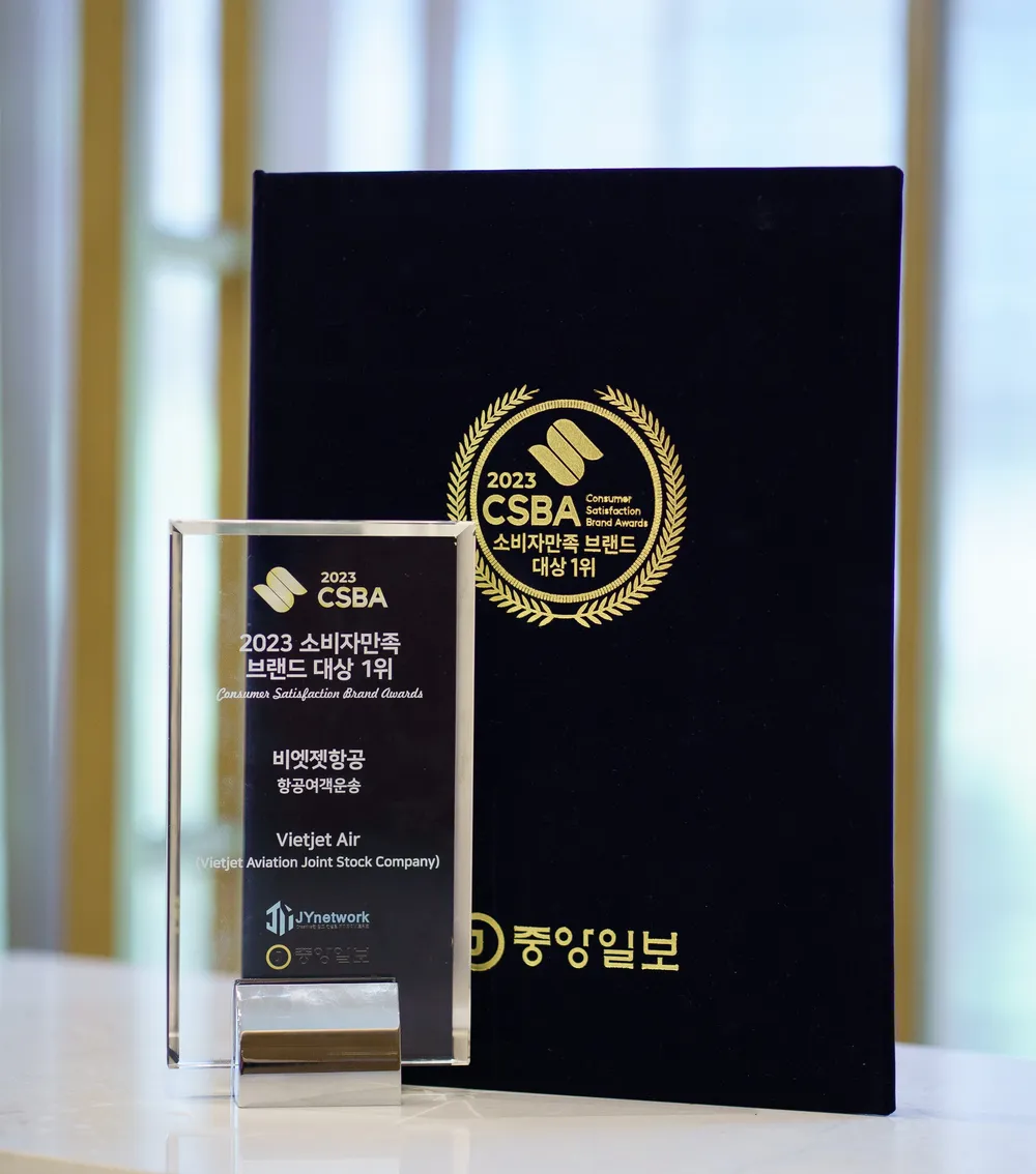 Các giải thưởng thương hiệu ghi dấu ấn hãng hàng không Vietjet tại Hàn Quốc Các giải thưởng thương hiệu ghi dấu ấn hãng hàng không Vietjet tại Hàn Quốc