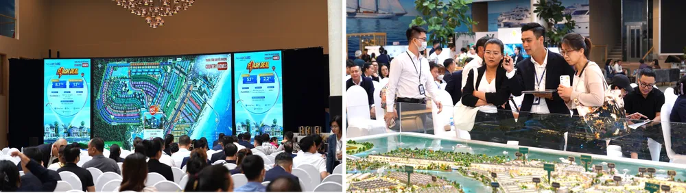 Một trong những phiên giao dịch chuyển nhượng diễn ra tại Novaland Gallery (quận 1, TP.HCM) đã thu hút hàng trăm nhà đầu tư đổ về “đón sóng” Một trong những phiên giao dịch chuyển nhượng diễn ra tại Novaland Gallery (quận 1, TP.HCM) đã thu hút hàng trăm nhà đầu tư đổ về “đón sóng”