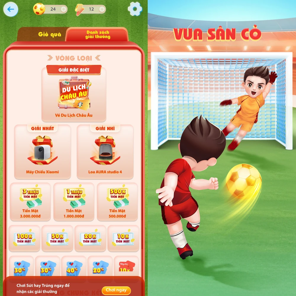 Hóa thân “Vua sân cỏ”, ghi bàn giải thưởng hấp dẫn HÌnh 2.png