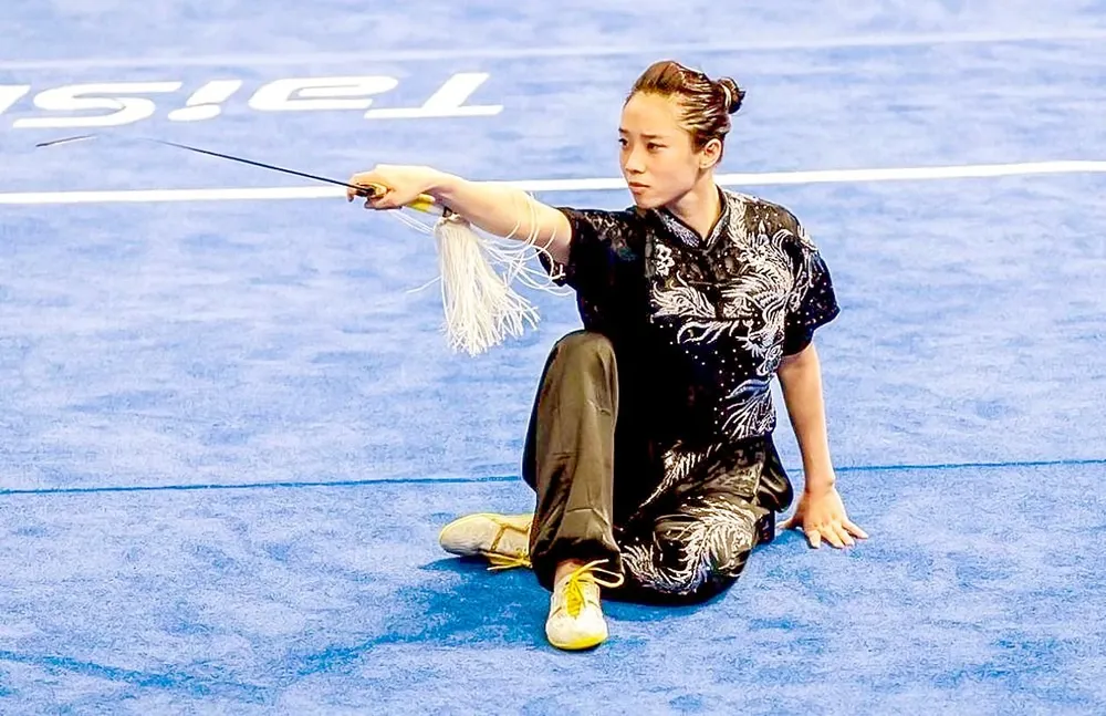 Dương Thúy Vi tiếp tục là gương mặt chủ lực của Wushu Việt Nam tại SEA Games 33. Ảnh: DŨNG PHƯƠNG G6b.jpg