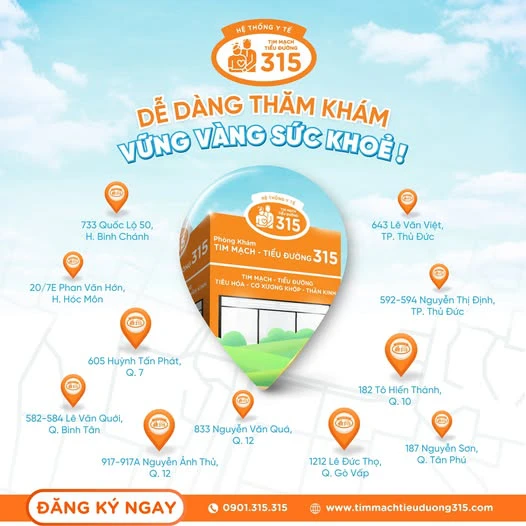 Phòng khám Tim mạch - Tiểu đường 315 thuộc Hệ Thống Y tế 315 tăng tốc mở rộng tại TPHCM Picture3.png