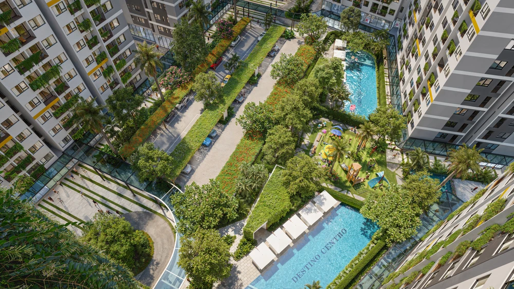 Công viên xanh nội khu đẳng cấp tại Cielo. Ảnh Seaholdings Picture2.png