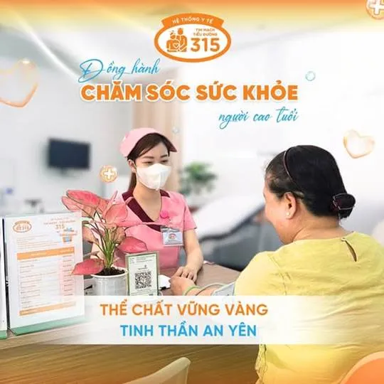 Tim Mạch - Tiểu Đường 315 không chỉ chuyên về thăm khám, điều trị mà còn tạo dựng một môi trường thân thiện - nơi người cao tuổi luôn cảm thấy được lắng nghe và chia sẻ. Đội ngũ y bác sĩ tận tâm đồng hành, mang đến sự an tâm, thoải mái trong từng buổi khám 1748341961951-342.jpeg
