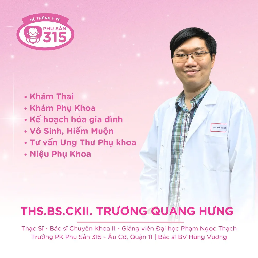 ThS-BS CKII Trương Quang Hưng, Trưởng Phòng khám Phụ Sản 315 chi nhánh Âu Cơ (TPHCM) Picture1.png