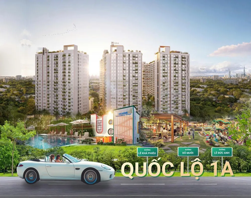 Căn hộ Cielo tọa lạc mặt tiền tuyến đường danh giá. Ảnh minh họa: Seaholdings Ảnh1.jpg