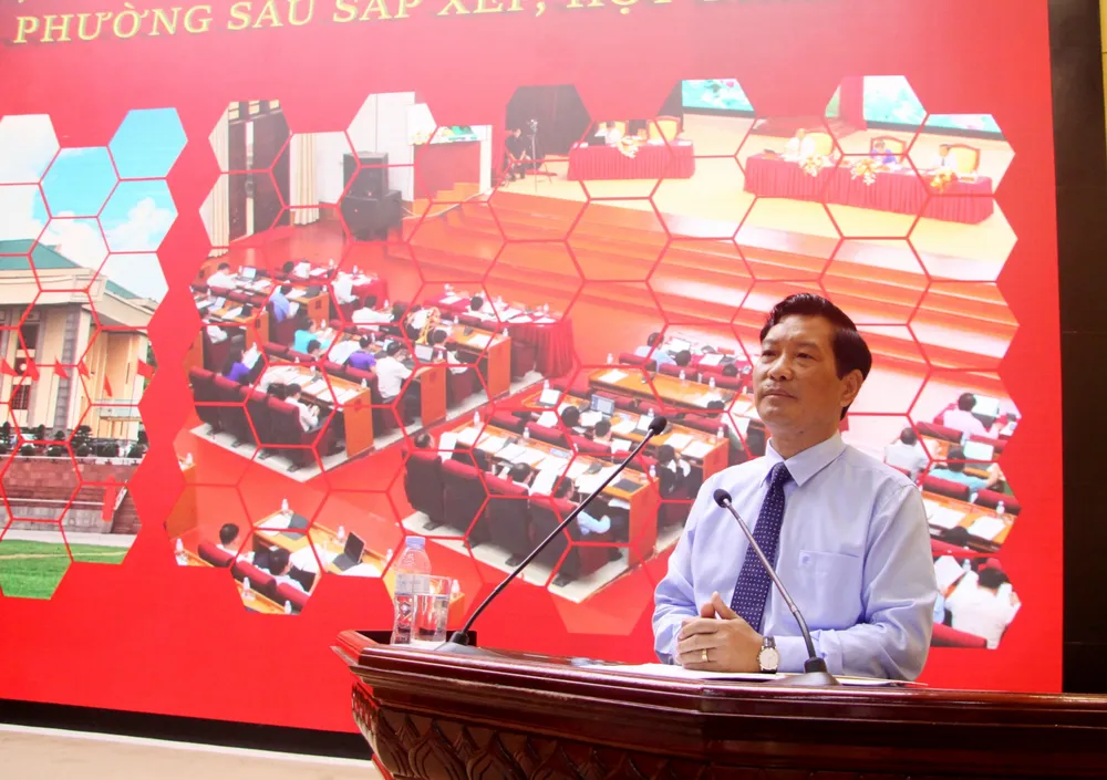 Đồng chí Chu Lê Chinh - Ủy viên BTV Tỉnh ủy, Phó Chủ tịch HĐND tỉnh phát biểu giao nhiệm vụ đối với HĐND xã, phường sau sắp xếp, hợp nhất 47f117b5-4986-4f4c-acad-608163fe2bd2-92.jpg