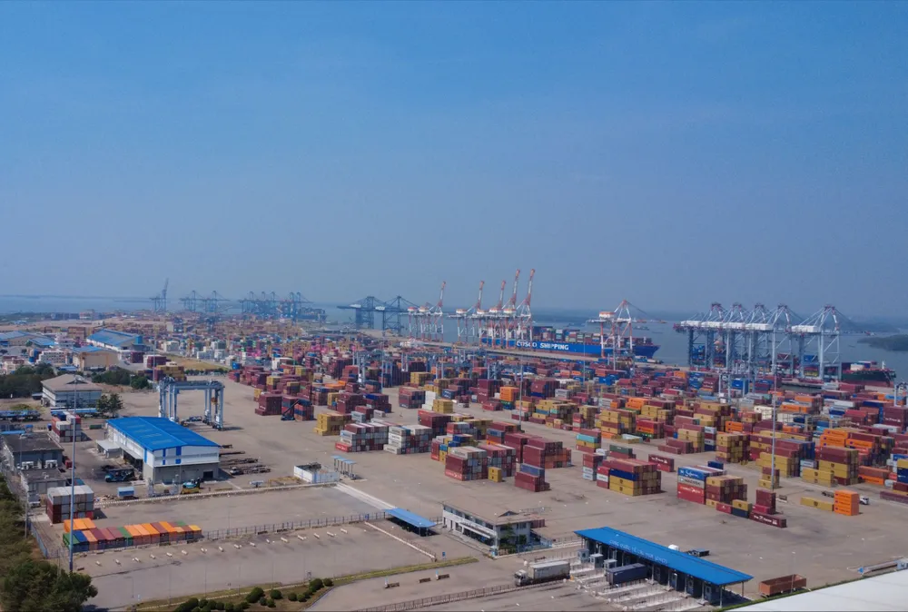 Khu cảng nước sâu Cái Mép - Thị Vải, cụm cảng đặc biệt hàng đầu cả nước. Ảnh: PHÚ NGÂN !3a.jpg