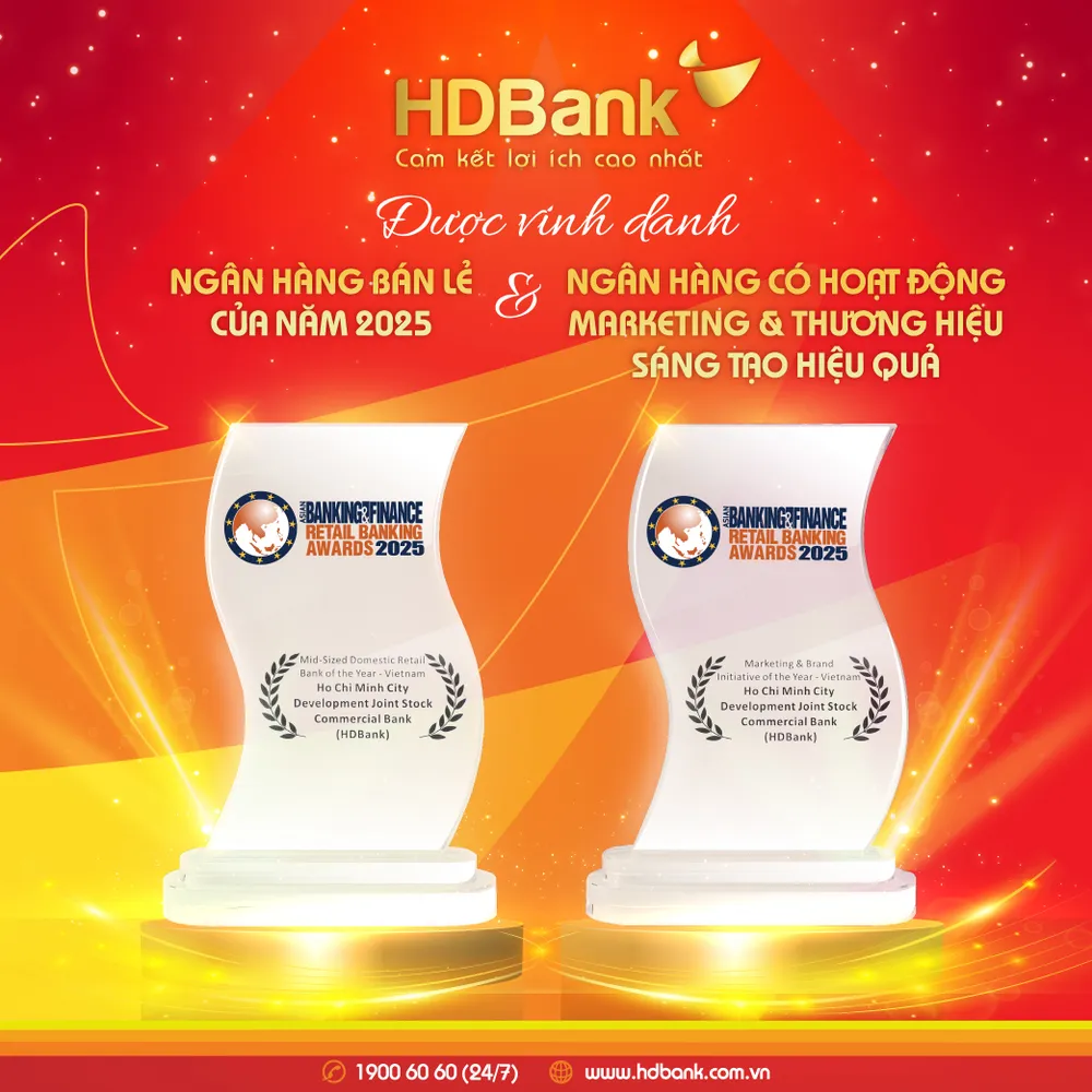Hai giải thưởng quốc tế năm 2025 là những ghi nhận ý nghĩa trong hành trình 35 năm phát triển của HDBank Banking&Finance 6.jpg