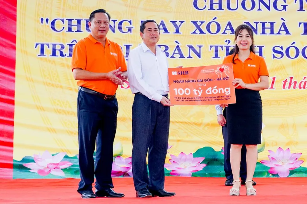 SHB ủng hộ tỉnh Sóc Trăng 100 tỷ đồng xóa nhà tạm, nhà dột nát Ảnh 4.png