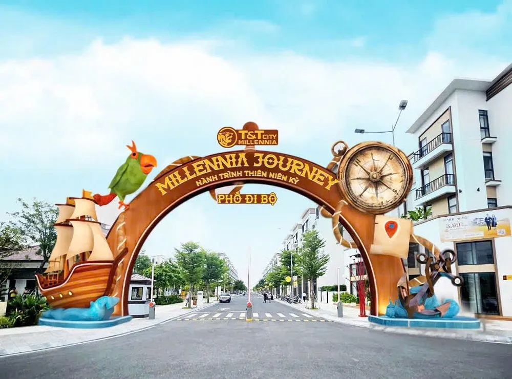 Hành trình khám phá phố đi bộ Millennia Journey sẽ đưa du khách hòa mình theo dấu chân của tiền nhân khi đi qua các trạm dừng mang đậm màu sắc Á - Âu. Ảnh phố đi bộ 1.jpg