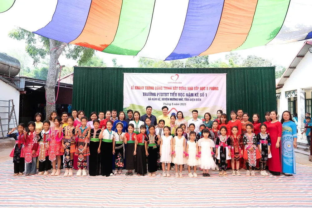Trường PTDT bán trú Tiểu học Nậm Kè (Điện Biên) – một trong những công trình được quỹ khánh thành và đưa vào sử dụng tháng 5-2025 Anh 2 (6).jpg