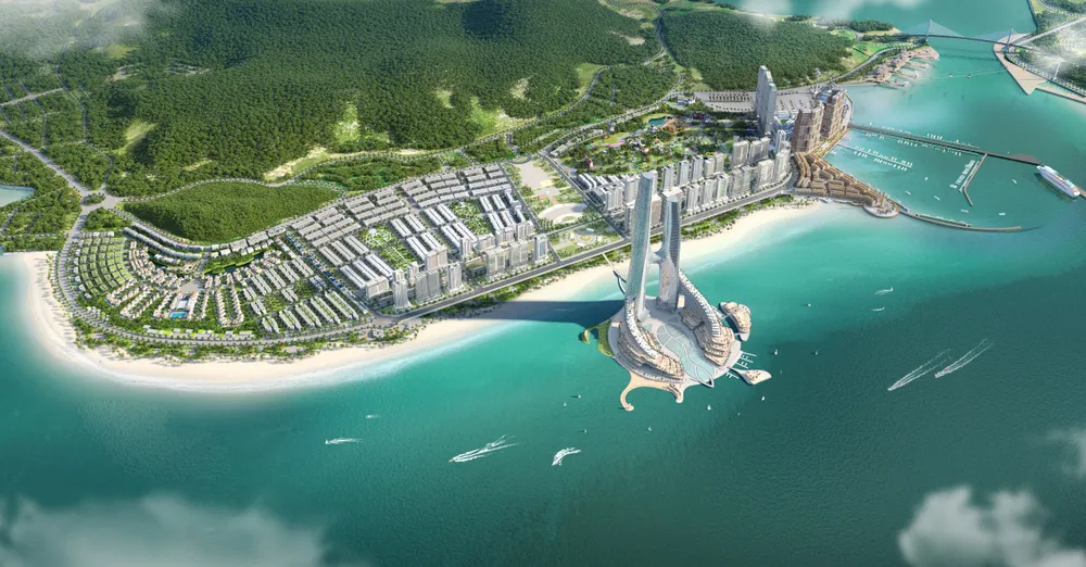 Sun Elite City hội tụ đủ các yếu tố để kích hoạt “kinh tế đêm” bên vịnh di sản. Ảnh: Sun Property 1.phoi-canh-toan-canh-sun-elite-city.jpg
