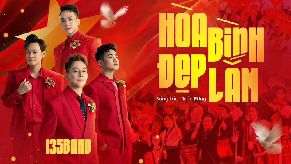 Ca khúc Hòa bình đẹp lắm của tác giả trẻ Trúc Đồng được thể hiện qua giọng hát của 135 Band N6a.jpg
