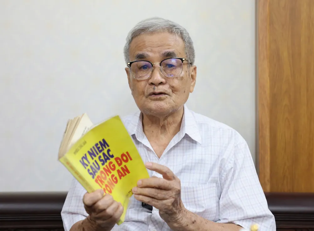 Đại tá Nguyễn Văn Nhàn (Tổ trưởng Tổ Chống gián điệp P61, Công an khu Hồng Quảng giai đoạn 1960-1968, nay là tỉnh Quảng Ninh), người trực tiếp tham gia chuyên án BK63. Ảnh: QUANG PHÚC V3a.jpg
