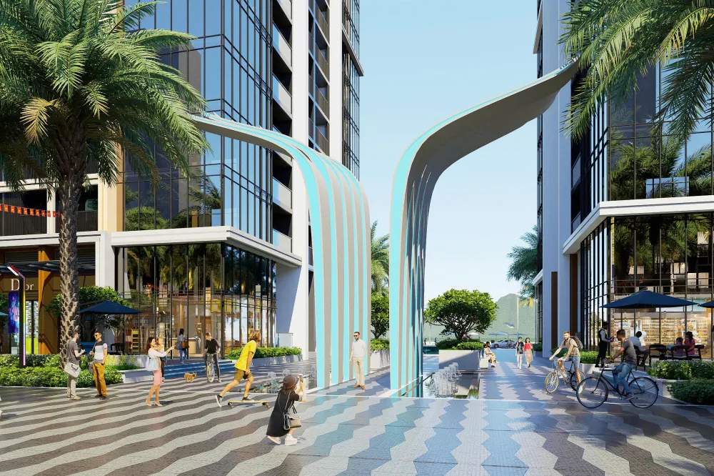 Tầng đế Sun Centro Town – điểm hội tụ các chuỗi tiện ích vui chơi, giải trí. Ảnh: Sun Property 3.chan-de-centro-town3.jpg