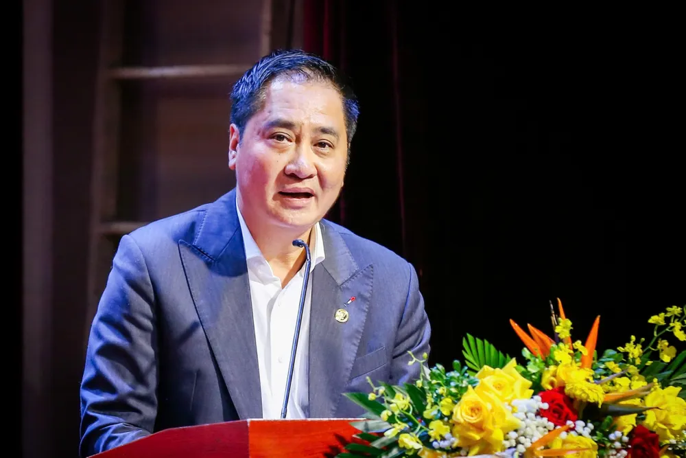 Ông Mai Xuân Sơn, Tổng Giám đốc T&T Group phát biểu tại hội nghị Ảnh 2.jpg
