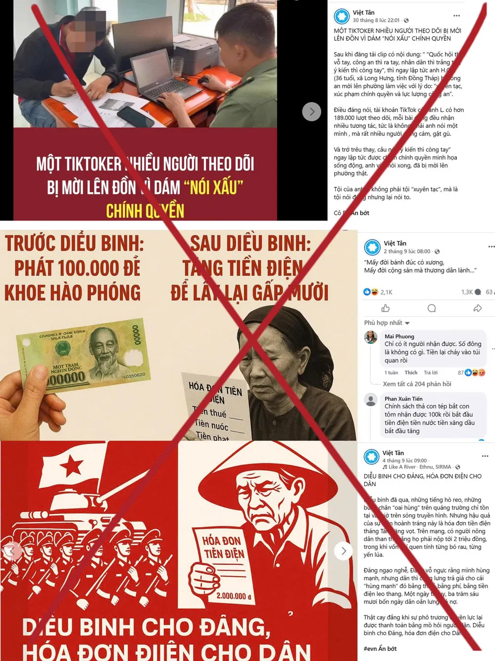 Hàng loạt thông tin độc hại, tin giả, thông tin xuyên tạc chủ trương, chính sách xuất hiện trên không gian mạng K3a.jpg
