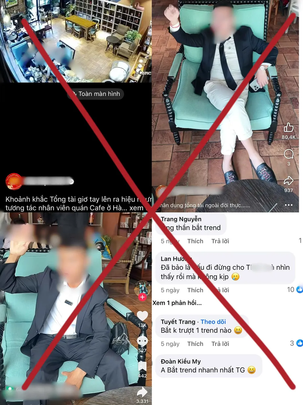 Đoạn clip vụ bạo lực đăng tải trên mạng xã hội trở thành “trend”, giải trí của nhiều người. Ảnh: ẢNH CHỤP MÀN HÌNH Y6A.jpg