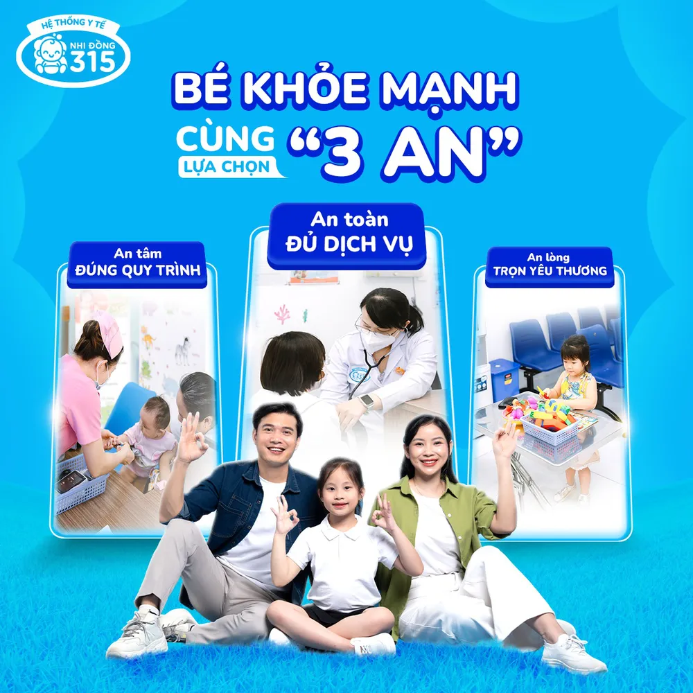 Nhi Đồng 315 xây dựng mô hình “3 AN” – một triết lý chăm sóc sức khỏe lấy con làm trung tâm và đặt sự tín nhiệm của ba mẹ lên hàng đầu Picture3.png
