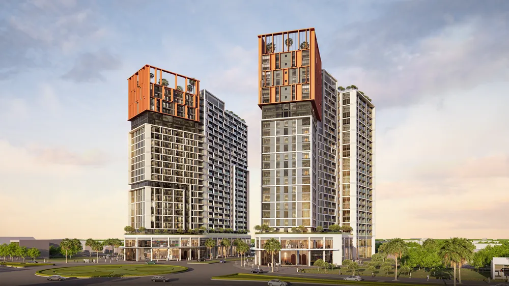 Căn hộ Cora Tower thuận tiện an cư và đầu tư tiềm năng. Ảnh phối cảnh: Sun Property 5.png