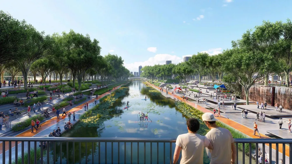 Charmora City tận dụng địa thế tự nhiên để tạo nên hệ thống cảnh quan, tiện ích độc đáo canh quan du an charmora city.JPG