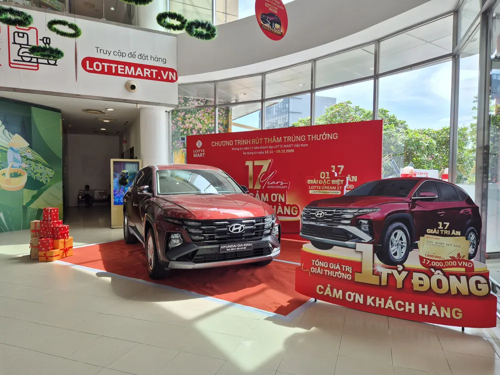 Giải thưởng có giá trị lớn nhất là xe Hyundai Tucson trị giá 769 triệu đồng.jpg