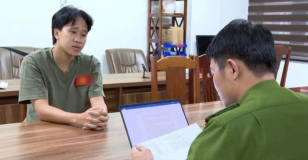 Thanh Hoa-provinsens polis har gripit Dao Quang Ha, ägaren till den sociala mediesidan K4c.jpg