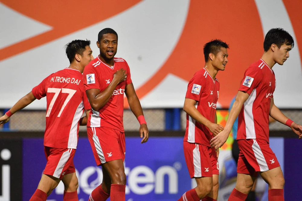 Viettel FC có chiến thắng đầu tiên tại AFC Champions League. Ảnh: CLB