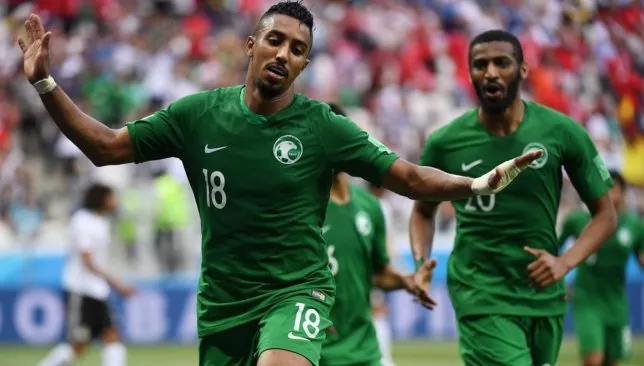 Tiền vệ Salem Al-Dawsari là tác giả ấn định chiến thắng 2-1 cho Saudi Arabia trước Ai Cập ở World Cup 2018