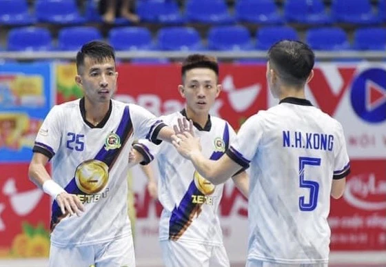 Quả bóng đồng futsal Việt Nam 2020 Phùng Trọng Luân đang dẫn đầu danh sách ghi bàn tại Giải futsal VĐQG 2021. Ảnh: ANH TRẦN