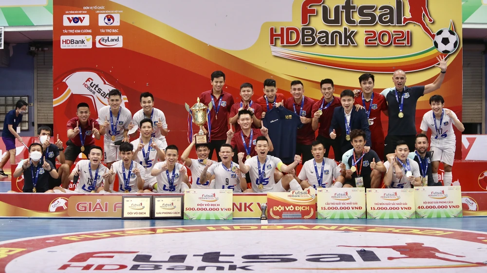 Thái Sơn Nam có lần thứ 6 liên tiếp vô địch Giải futsal VĐQG. Ảnh: ANH TRẦN