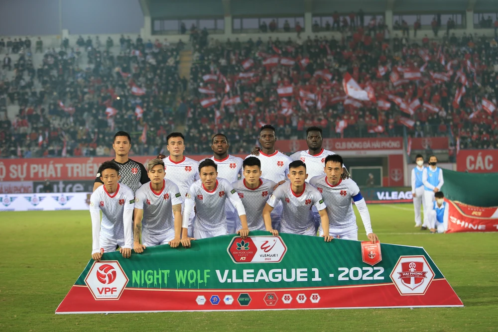 Hải Phòng là đội chủ nhà duy nhất chiến thắng ở 2 vòng đầu V-League 2022. Ảnh: ANH TRẦN