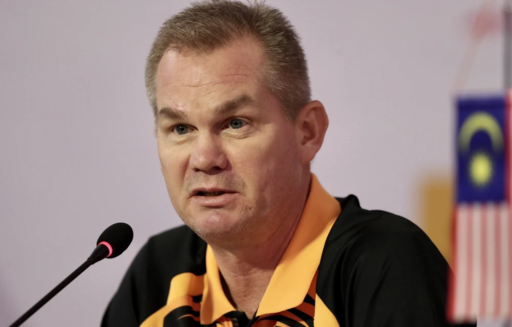 HLV Brad Maloney của U23 Malaysia đánh giá rất cao U23 Việt Nam. ẢNH: DŨNG PHƯƠNG