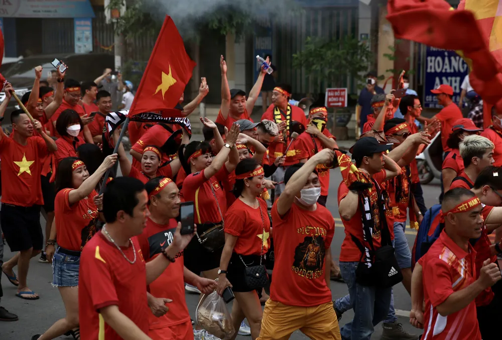 Bầu không khí cuồng nhiệt trước trận U23 Việt Nam - U23 Malaysia ảnh 7