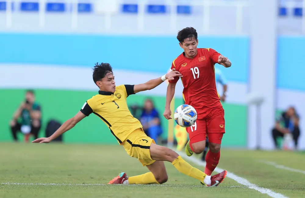 U23 Malaysia dễ dàng nhận thất bại trước U23 Việt Nam. ẢNH: ANH TRẦN