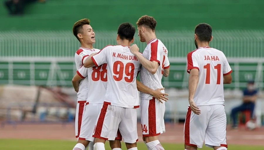 Viettel FC có chiến thắng thứ 2 liên tiếp ở AFC Cup 2022. ẢNH: DŨNG PHƯƠNG