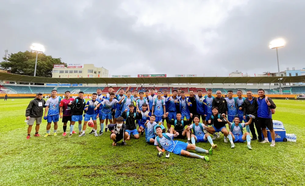 U15 Huế gây ấn tượng khi lọt vào bán kết Giải U15 quốc gia 2022 với mạch toàn thắng. ẢNH: KIM PHỤNG