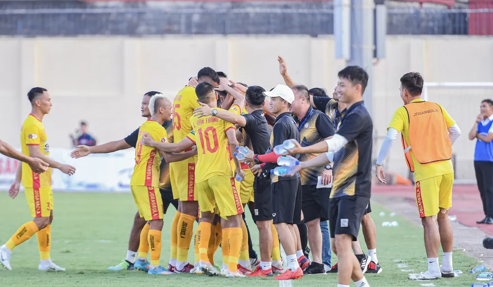 Thanh Hoá có chiến thắng quan trọng trước SLNA. ẢNH: MINH HOÀNG