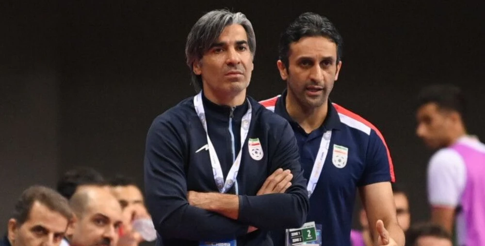 HLV Vahid Shamsaee của đội tuyển futsal Iran. ẢNH: AFC