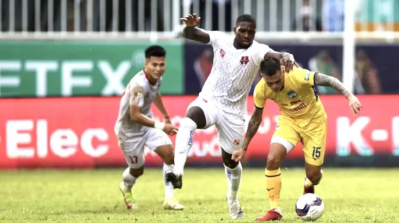 Rimario đang dẫn đầu danh sách ghi bàn ở V-League 2022. ẢNH: MINH TRẦN