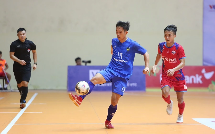 Trận hòa trước Đà Nẵng giúp Sahako đăng quang Giải futsal VĐQG 2022. ẢNH: ANH TRẦN