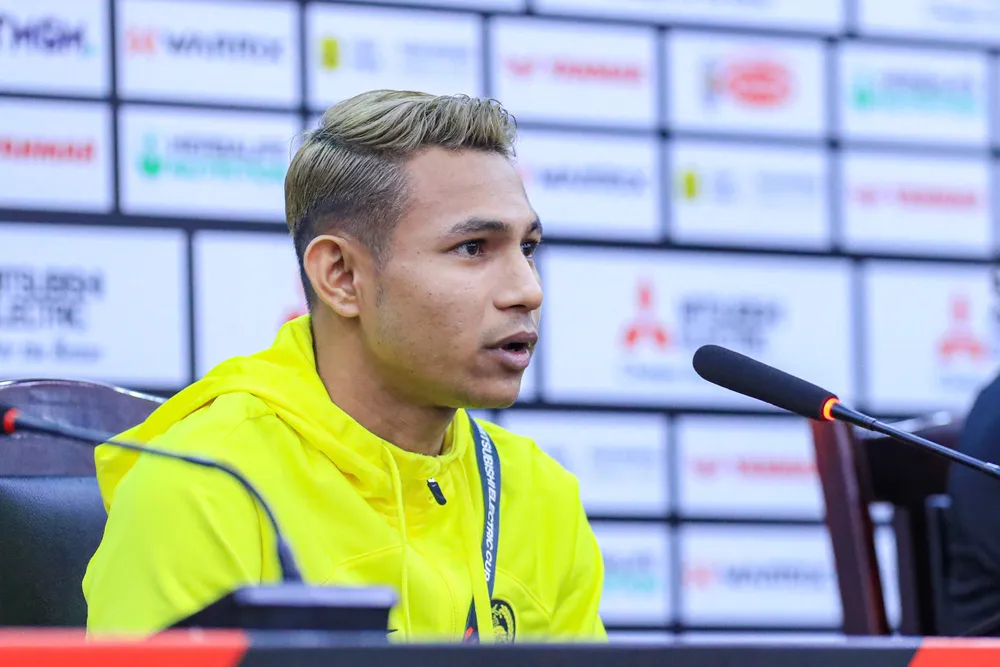 Tiền đạo Faisal Halim đã ghi 3 bàn thắng sau 2 trận đấu ở AFF Cup 2022. ẢNH: MINH DÂN